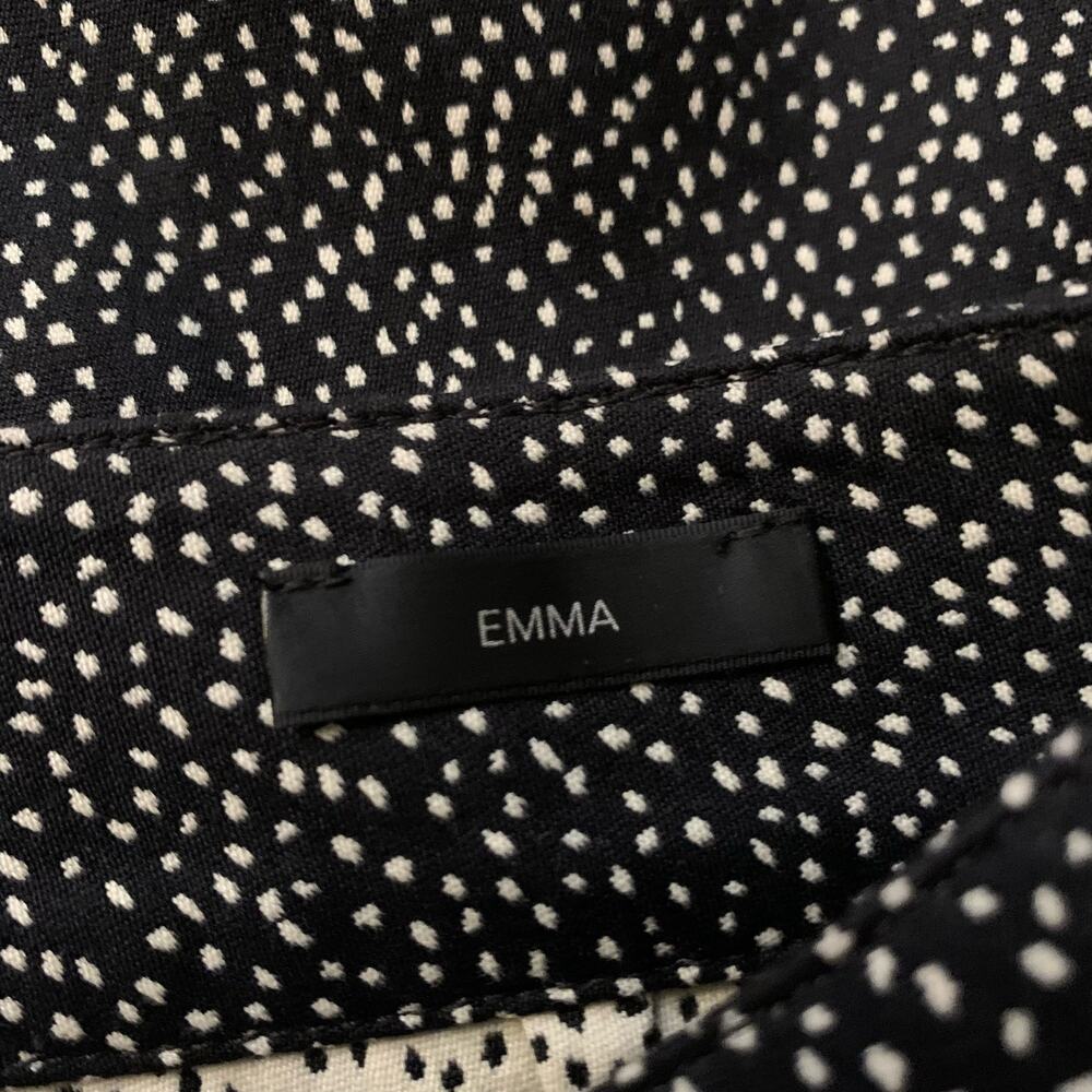 St. John Emma black & cream dot print dress pants size 8 - Picture 7 of 13